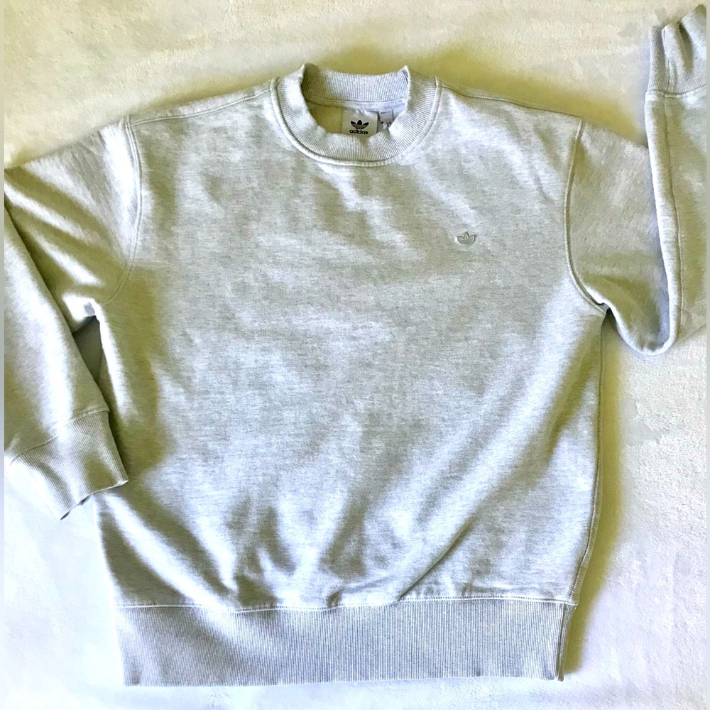 Adidas Premium Cotton Classic Trefoil Pullover Sweatshirt Mens Size Medium